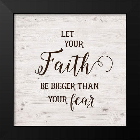 Faith Black Modern Wood Framed Art Print by Murray, Amanda