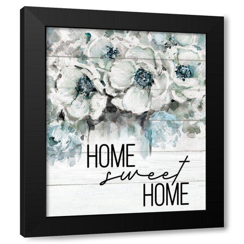 Home Sweet Home Black Modern Wood Framed Art Print with Double Matting by Robinson, Carol