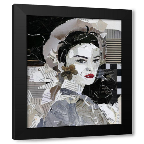 Runway Pause Black Modern Wood Framed Art Print by Robinson, Carol