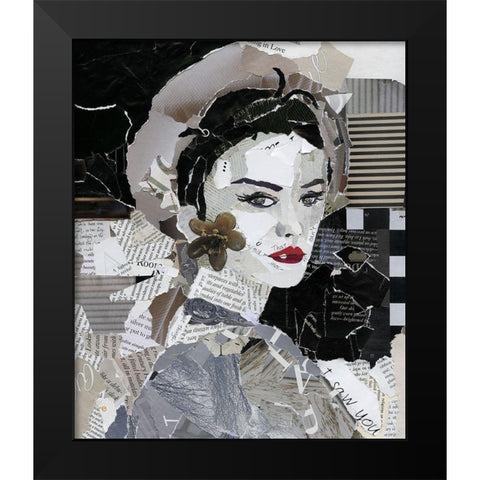 Runway Pause Black Modern Wood Framed Art Print by Robinson, Carol