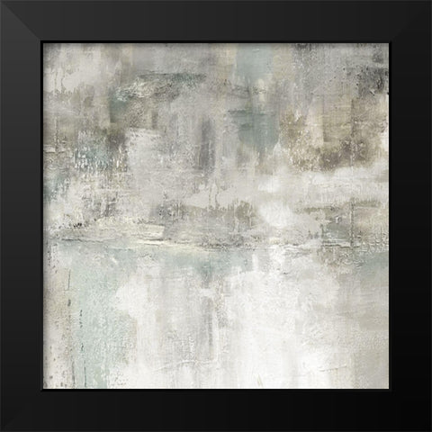 Misty Lake Black Modern Wood Framed Art Print by Robinson, Carol