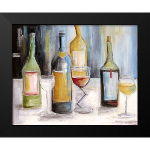 Wine Tasting Black Modern Wood Framed Art Print by Dunlap, Marilyn