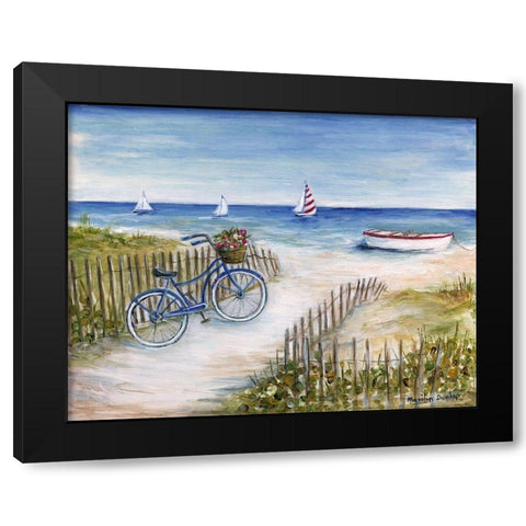 Beach Ride I Black Modern Wood Framed Art Print by Dunlap, Marilyn