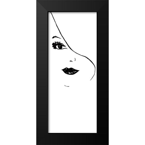 Fashion Sketch II Black Modern Wood Framed Art Print by Robinson, Carol