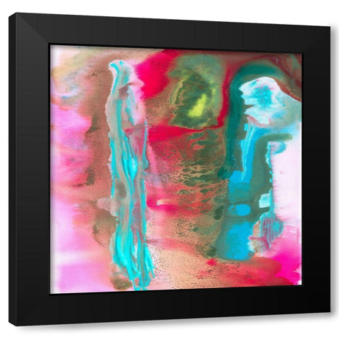 Spring Wood II Black Modern Wood Framed Art Print with Double Matting by Jill, Susan