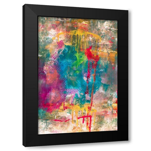 Summer Night II Black Modern Wood Framed Art Print with Double Matting by Jill, Susan