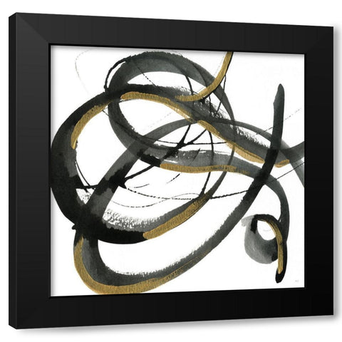 Windy Trail I Black Modern Wood Framed Art Print by Jill, Susan