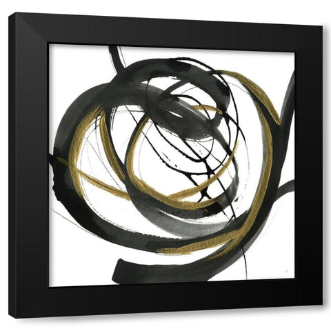 Windy Trail II Black Modern Wood Framed Art Print by Jill, Susan