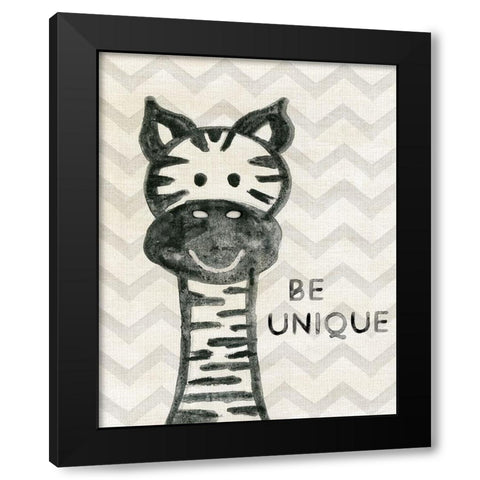 Safari Be Unique Black Modern Wood Framed Art Print with Double Matting by Carpentieri, Natalie