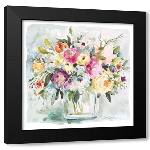 Casual Arrangement II Black Modern Wood Framed Art Print by Robinson, Carol