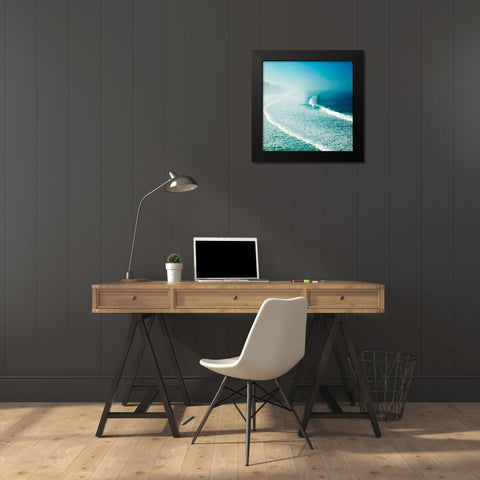Morocco Coast Black Modern Wood Framed Art Print by Bibikow, Walter