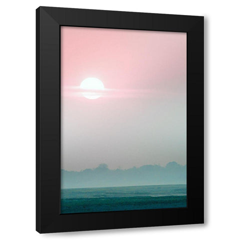 Mekong River Sunset Black Modern Wood Framed Art Print by Sturdevant, Jay