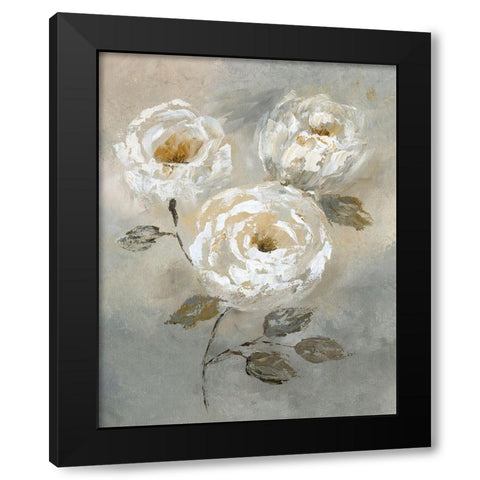 Soft and Bold I Black Modern Wood Framed Art Print by Nan