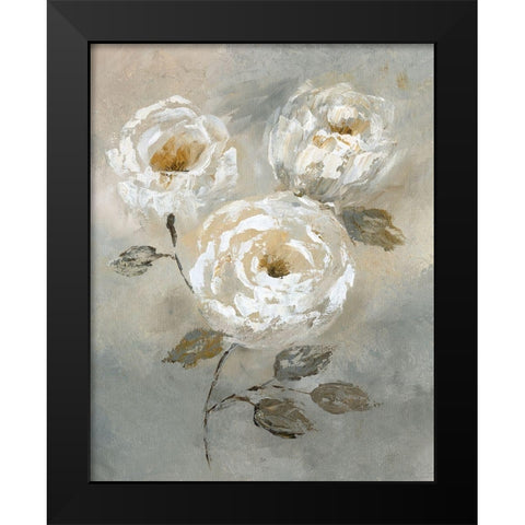 Soft and Bold I Black Modern Wood Framed Art Print by Nan