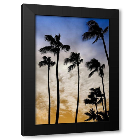 Evenings Edge II Black Modern Wood Framed Art Print with Double Matting by Carpentieri, Natalie