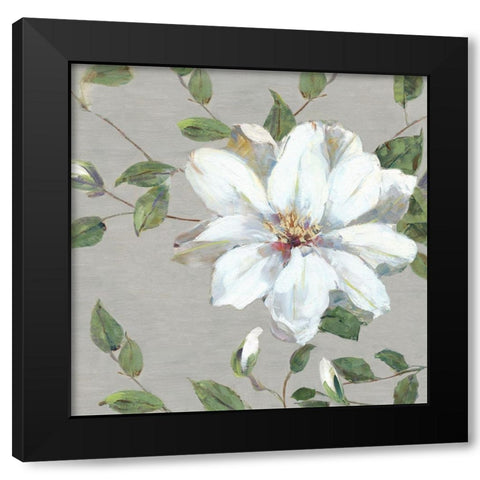 Garden Melody II Black Modern Wood Framed Art Print with Double Matting by Swatland, Sally