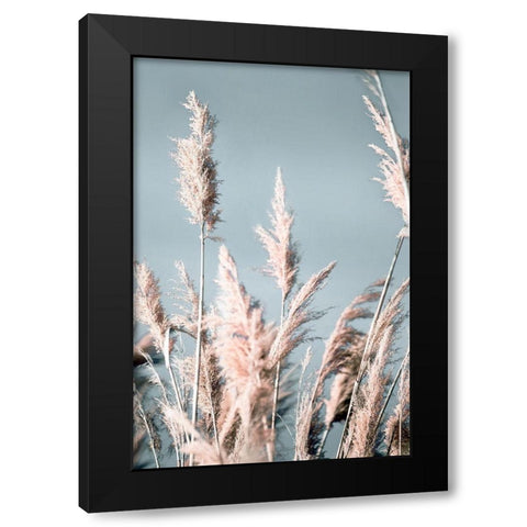 Pretty Pampas I Black Modern Wood Framed Art Print by Bergham, Brent