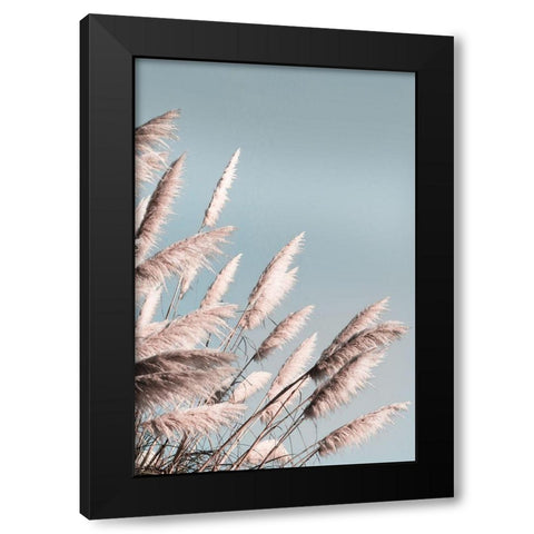 Pretty Pampas II Black Modern Wood Framed Art Print by Bergham, Brent