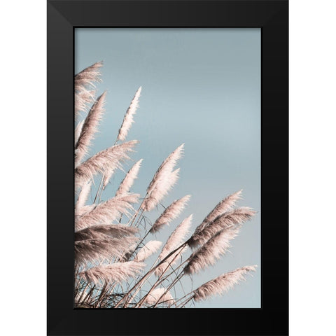 Pretty Pampas II Black Modern Wood Framed Art Print by Bergham, Brent