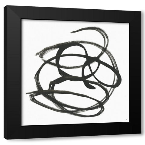 Along the Path I Black Modern Wood Framed Art Print by Jill, Susan