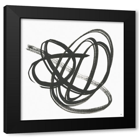 Along the Path II Black Modern Wood Framed Art Print with Double Matting by Jill, Susan