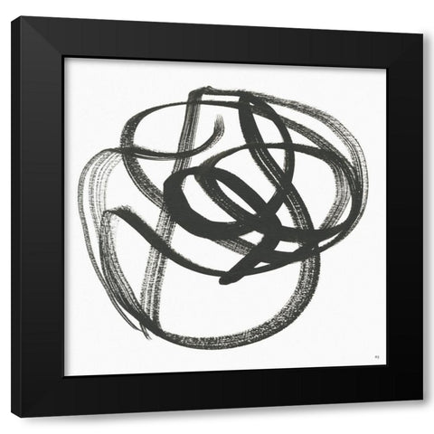 Along the Path IV Black Modern Wood Framed Art Print with Double Matting by Jill, Susan