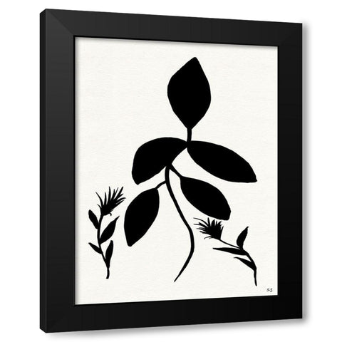 Silhouette Garden I Black Modern Wood Framed Art Print by Jill, Susan