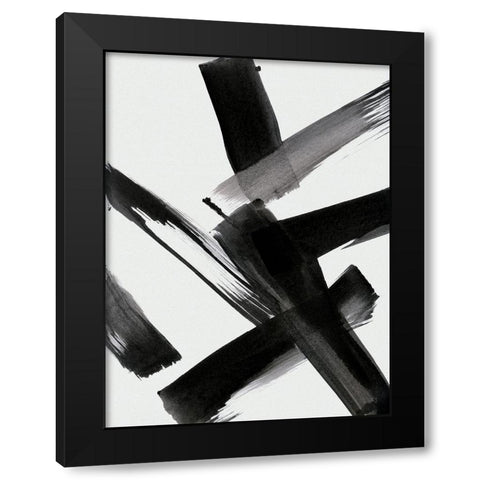 Black Magic II Black Modern Wood Framed Art Print by Jill, Susan