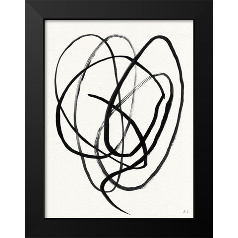 Skate Away I Black Modern Wood Framed Art Print by Jill, Susan
