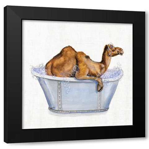 Bathing Beauty III Black Modern Wood Framed Art Print by Brooks, Donna