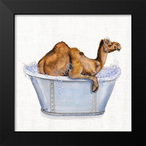 Bathing Beauty III Black Modern Wood Framed Art Print by Brooks, Donna