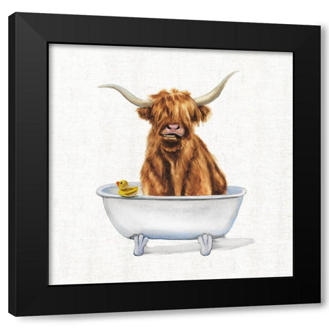 Bathing Beauty IV Black Modern Wood Framed Art Print with Double Matting by Brooks, Donna