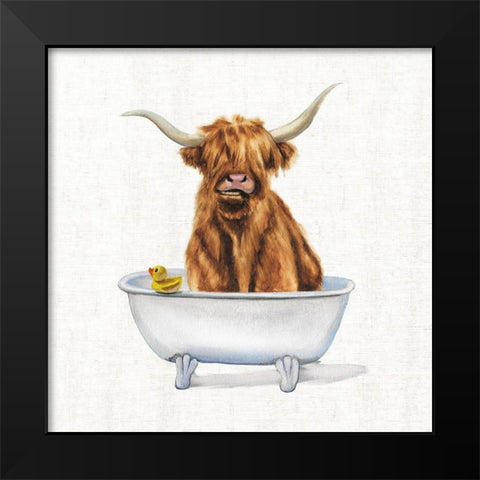 Bathing Beauty IV Black Modern Wood Framed Art Print by Brooks, Donna