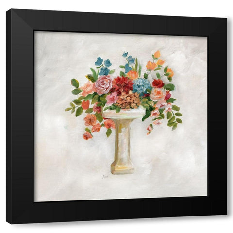 Sink Bouquet Black Modern Wood Framed Art Print by Nan