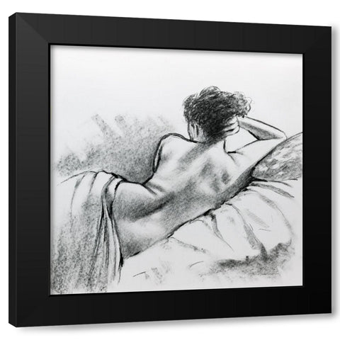 Soft Sunday II Black Modern Wood Framed Art Print by Orme, E. Anthony