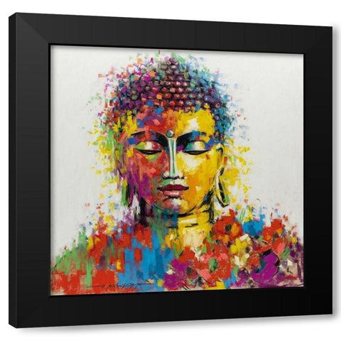 Buddha Black Modern Wood Framed Art Print by Orme, E. Anthony