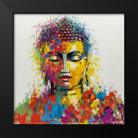 Buddha Black Modern Wood Framed Art Print by Orme, E. Anthony