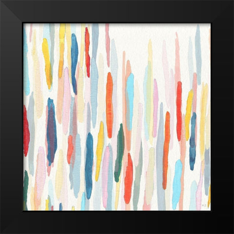 Rhythm and Color II Black Modern Wood Framed Art Print by Jill, Susan