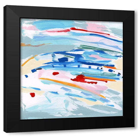 Waterway I Black Modern Wood Framed Art Print with Double Matting by Jill, Susan