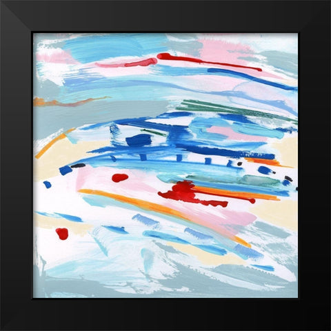 Waterway I Black Modern Wood Framed Art Print by Jill, Susan