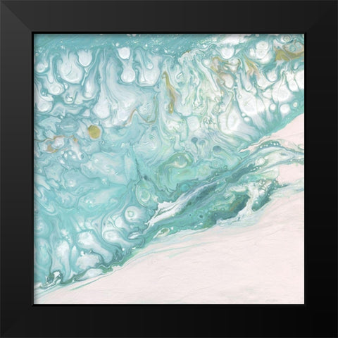 Ocean Patterns Black Modern Wood Framed Art Print by Robinson, Carol