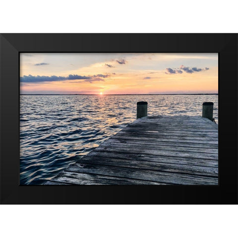 Dover Beach Black Modern Wood Framed Art Print by Carpentieri, Natalie