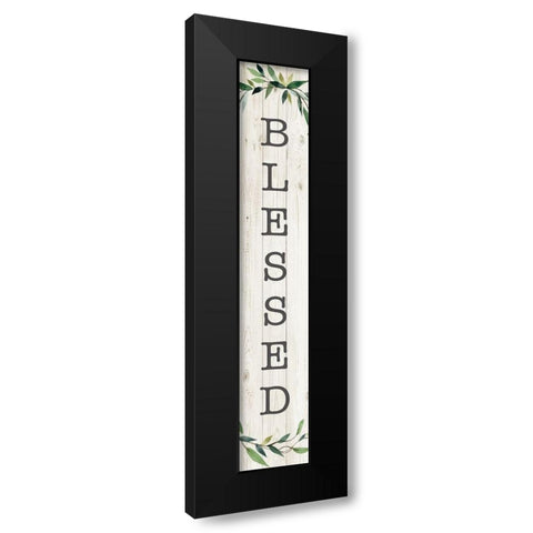 Blessed Black Modern Wood Framed Art Print by Robinson, Carol