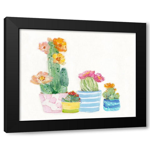 Cacti Conglomerate I Black Modern Wood Framed Art Print by Swatland, Sally