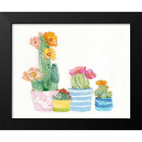 Cacti Conglomerate I Black Modern Wood Framed Art Print by Swatland, Sally