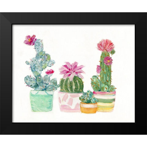 Cacti Conglomerate II Black Modern Wood Framed Art Print by Swatland, Sally