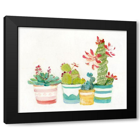 Cacti Conglomerate III Black Modern Wood Framed Art Print by Swatland, Sally