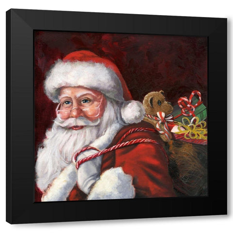 Special Delivery Black Modern Wood Framed Art Print by Brooks, Donna