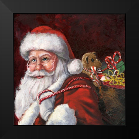 Special Delivery Black Modern Wood Framed Art Print by Brooks, Donna