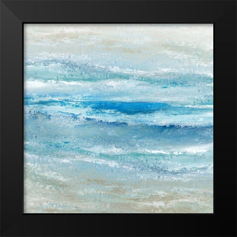 Ocean Tempest Black Modern Wood Framed Art Print by Robinson, Carol